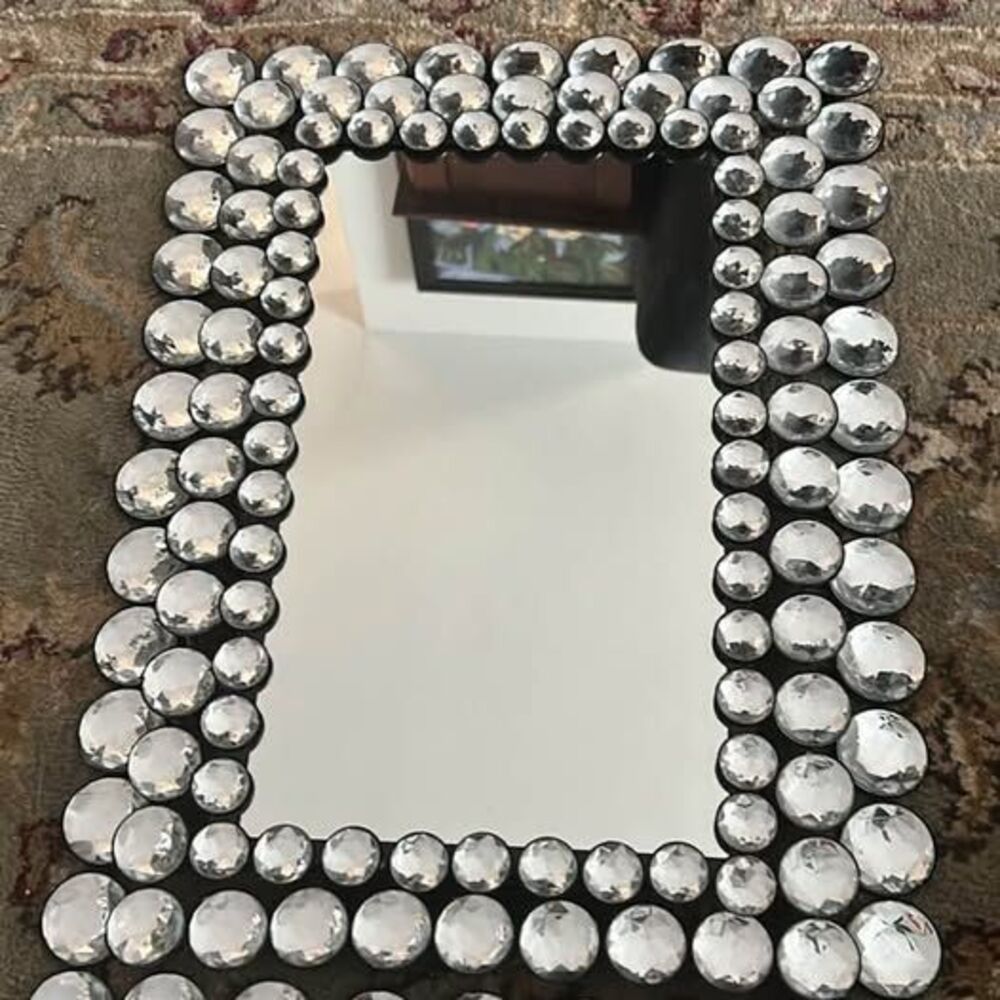 Jeweled Wall Mirror 3 tiers of gems